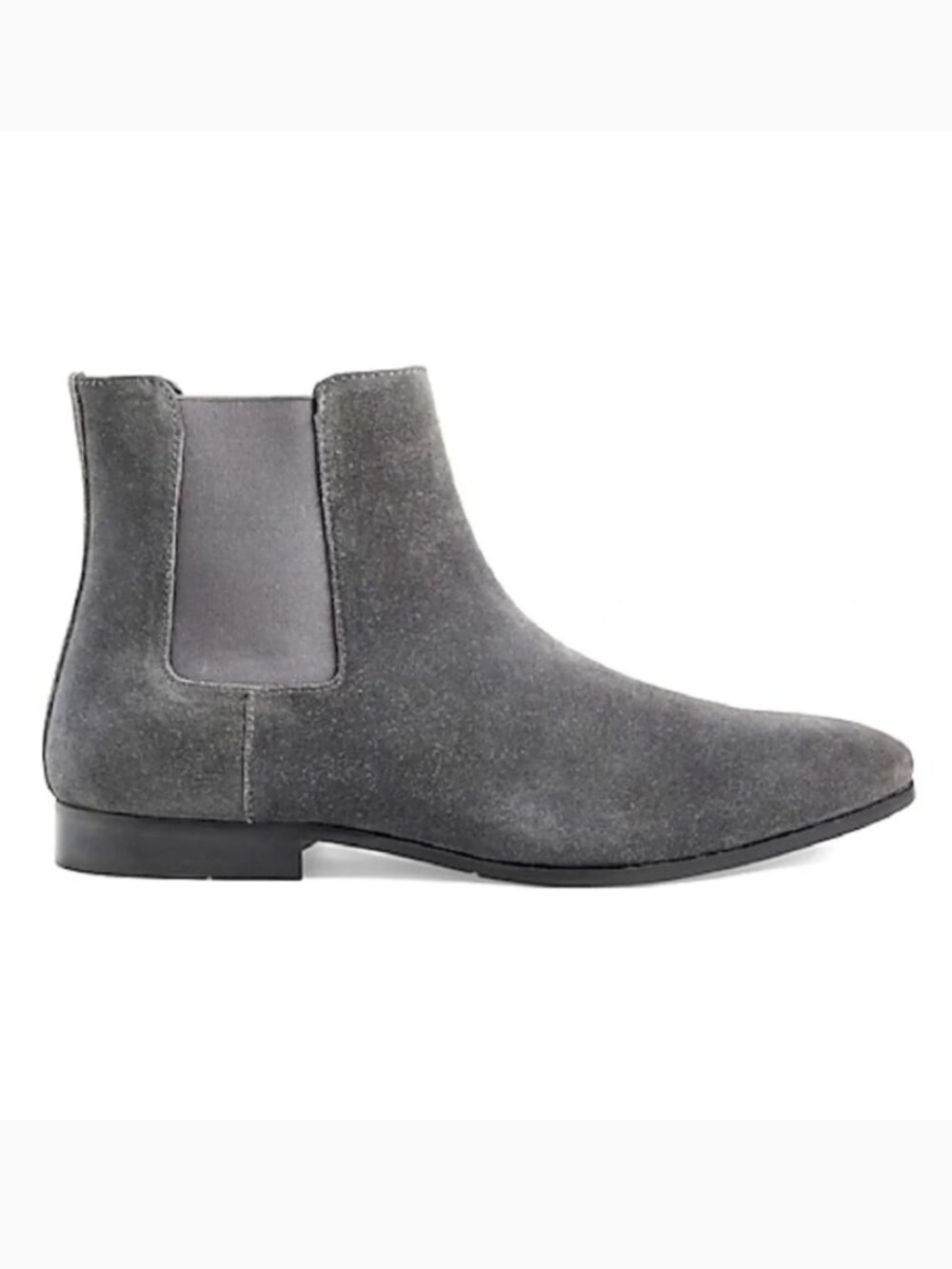 Express Suede Chelsea Boots in Taupe Gray